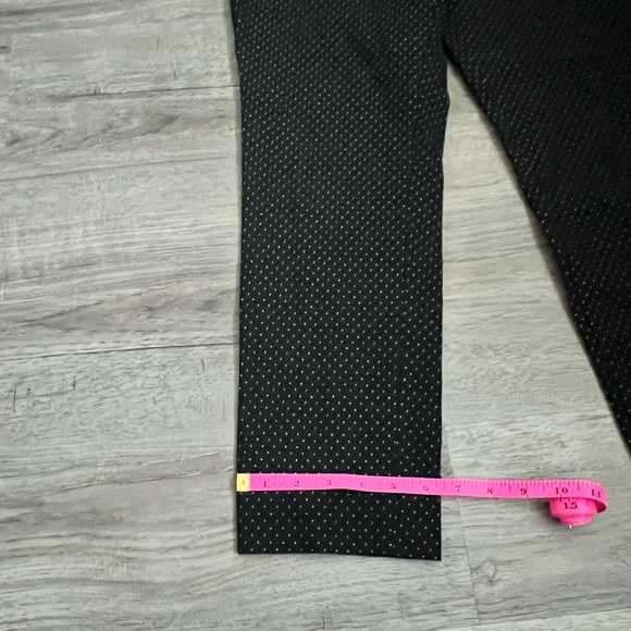Banana Republic Sloan Ankle Black and white Polka Dot Straight Leg Career Pants - Picture 15 of 15